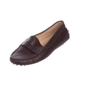 Tod's Leather Round-Toe Loafers size 8.5